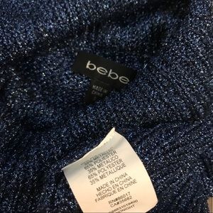 bebe Tops - 💫bebe // metallic midnight blue knit tank top s bebe Tops - 💫bebe // metallic midnight blue knit tank top s
